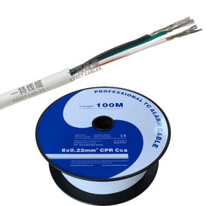 China 2X0.50 16X0.22 Stranded CPR Cca s1 d1 Alarm Cable Communication Cable for Communication factory