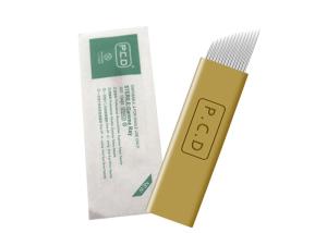 China Gold 14 Pins Stainless Steel Permanent Makeup Needles factory