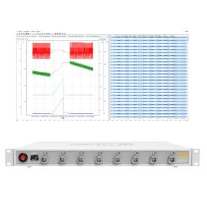 China 1U 8 Channel Lifepo4 Battery Capacity Tester , MySQL Battery Pack Test Equipment factory
