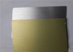 PE Coating Brushed Gold Aluminum Sheet Blanket Sublimation Long Service Life