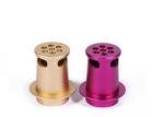 Bronze purple Silver plating Lathe Machining Parts PVD CNC machining Aluminium