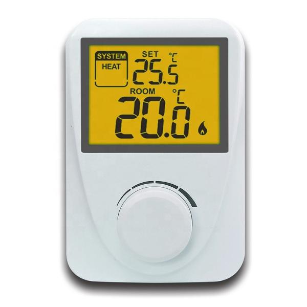 China Heating / Cooling Wired Digital Room Thermostat LCD Display Customized Logo factory