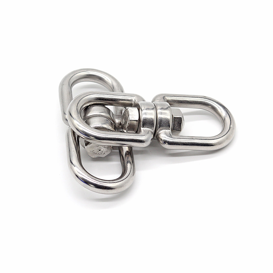 Polished Rigging Stainless Steel Eye To Eye Swivel Corrosion Resistance
