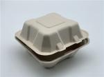 Bagasse Hamburger 6 Inch 20g Biodegradable Takeout Containers