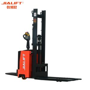 China Electric stacker(Standing on) CL1032 Rated traction weight 1000kg Lifting height3200mm Electric Reach Stacker factory