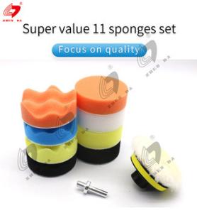 China 120g 11 Pcs Car Polishing Sponges For Polishing And Waxing factory