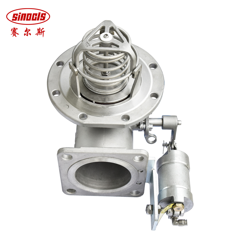OBM Stainless Steel 304 4 Inch Pneumatic Emergency Bottom Valve Customized
