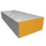 Customized Aluminum Sandwich Panel Roofing Grey White Fireproof Rock Wool