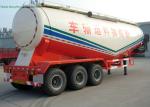 V Type Tank Semi Trailer 50 - 55 M3 , Dry Bulk Cement Trailers Heavy Duty