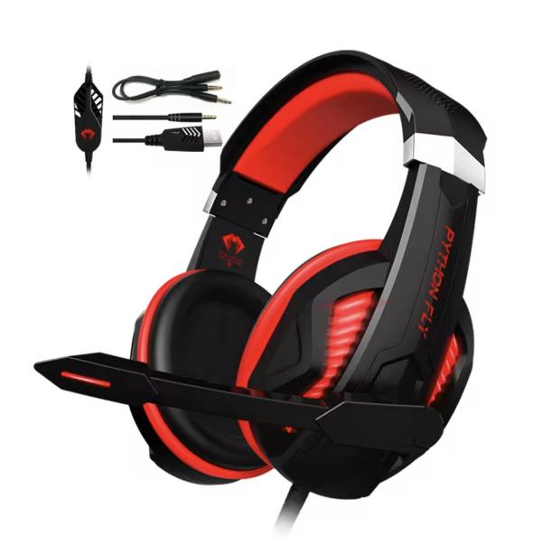 Wired Active Noise Cancelling PC Gaming Headset with 20Hz-20kHz Frequency