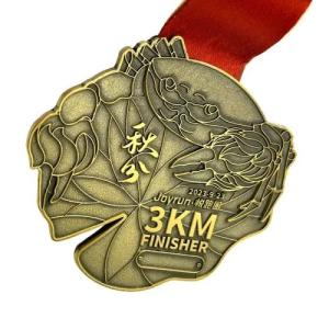 China 3KM Finisher Soft Enamel Medal Souvenir Award / Halloween Award Medals factory