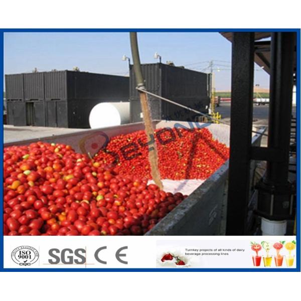 Tomato Sauce Making Machine Tomato Paste Production Line With Hot / Cold Break