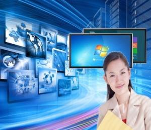 China 84 Inch 10 points sensitive touch screen monitor/samrt large touch Pc with factory price factory