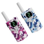 3 Channels Toy Digital Walkie Talkie UHF 2 Way Radio Pocket 0.5W Free License