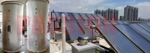 China Large Capacity Solar Water Heating System for Hotel Resort Split Pressurized Solar Water Heater Flat Plate Collector factory