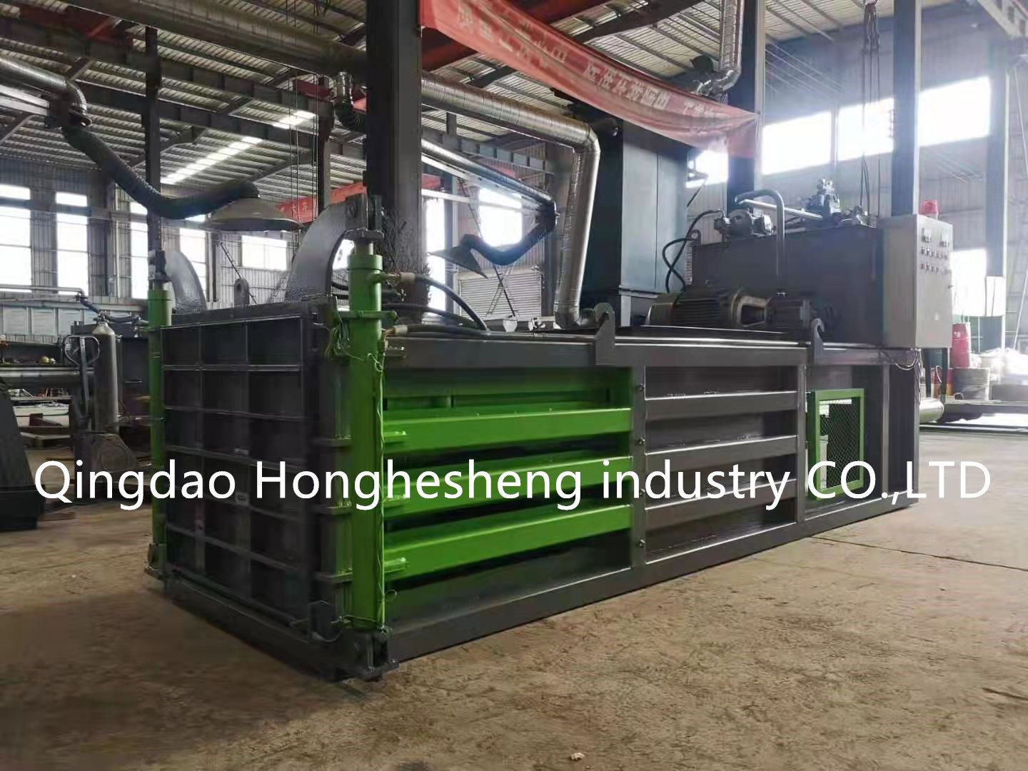 Automatic Horizontal Plastic Bottle Press Recycled Cardboard Baler Machine