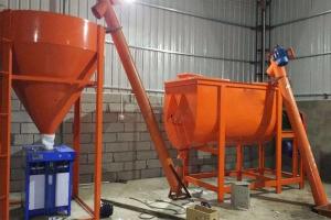 China Mineral Sand Tile Adhesive Dry Mix Mortar Plant Cat Weighing 25-50kg factory