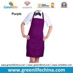 Fashion popular advertising good polyester bib apron with dark blue color