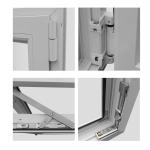 European Style Tilt and Turn UPVC Window Outward Swing