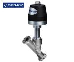 No Dead leg Angle Seat Valves with Ferrule Connection According ASME BPE