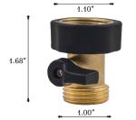 ANSI 3/4 Inch Brass Compression Fitting With Rubber Washers