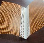 White color Plastic Corner profile with good quality fiberglass mesh used for