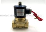 Flying Leads Solenoid Fluid Control Valve 2 Position 3/4 Inch Pipe Size Brass