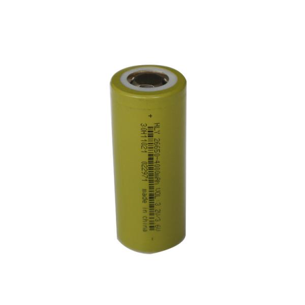 High Rate Deep Cycle Lithium Ion 26650 4000mah Battery 3.2 Volt For Electric