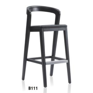 China North Europe style black wooden play bar stool furniture on sale