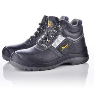 China Industrial Women Mens Leather Steel Toe Boots 200 Joules Impact With Steel Plate factory
