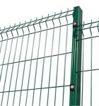 75 X 250mm Round Post 3d Wire Mesh Fence For Freight Yards