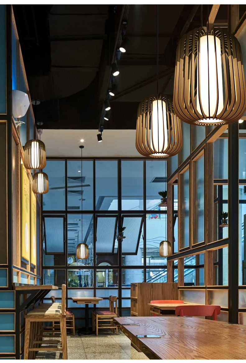 Nodic Rattan Pendant Light Chandelier Switch Control For Home Decoration
