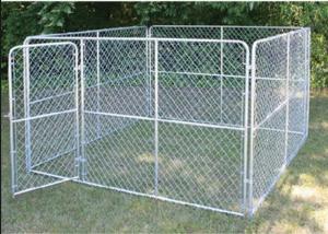 China Customized Design Metal Metal Dog Kennel Backyard Dog Kennel Easy Assembly factory