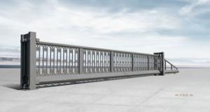 China Motorized School Entrance Automatic Cantilever Gate Electric Powder Coating factory
