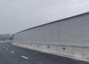 China Soundproof Highway Noise Barrier with H Shaped Steel Columns factory