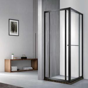 China OEM Square Frameless Shower Cabin Tempered Glass Hinge Door factory