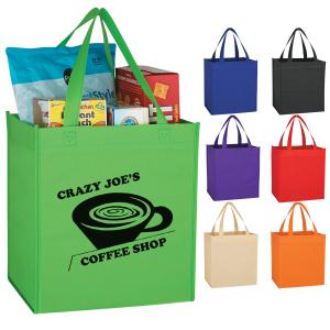 China Custom Printing Eco Friendly Non Woven Bags Promotion Reusable Tote For Shopping factory