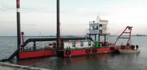 China 6 Inch Diesel River Dredging Equipment With Water Engine Cooling System Cutter Suction Dredger factory