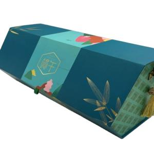 China Custom Zongzi paper box eco custom handmade paper gift box luxury cardboard paper box with your logo gold foil factory
