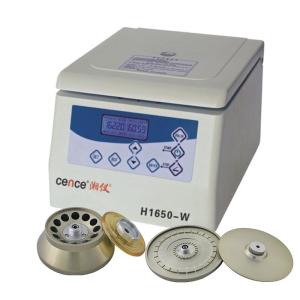 China Benchtop Centrifuge H1650-W for 0.5ml 1.5ml 5ml Tubes and 12-plates 24-plates Capillary Rotor factory