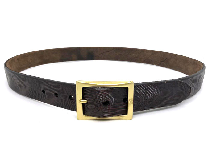38mm Casual Embossed Leather Belt For Job Interview