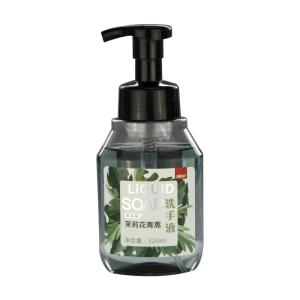 China Minty Notes Lemon Hand Soap Liquid , Green Notes Antibacterial Foaming Hand Soap factory