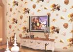 Eco-Friendly Mediterranean Style Non-Woven Wallpaper With Conch And Starfish