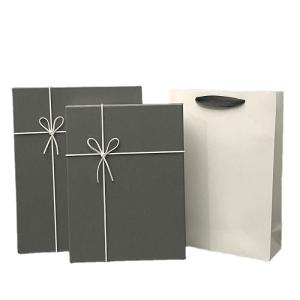 China Silk Bowknot Cardboard Paper Gift Box Packaging For Gift Wrapping Custom factory