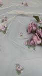 Beaded Floral Lace Fabric Embroidered Lace Mesh Breathe Fabric Occasion Dressing