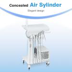Dental Tray LED Lamp Operate Portable Dental Unit With Air Compressor
