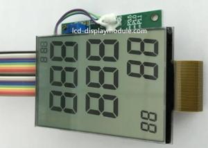 China Medical Equipment LCD Panel Screen TN 7 Segment Monochrome FPC Connector factory