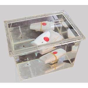 Home wireless security fire alarm system call button flashing light