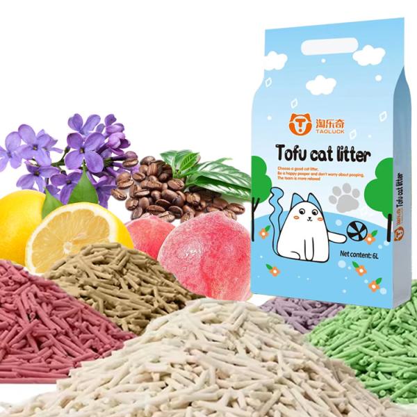 Factory Bulk Popular Supplier Clean Pet Mixed Cat Litter Deodorize Non Stick Bottom Efficient Agglomeration High Absorbency Indoor-Safe Kitty Litter 1