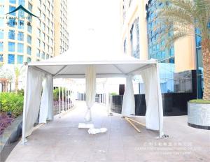 China Water Resistant PVC Fabric Tension Pagoda Tents 5 X 5m Aluminum Frame factory